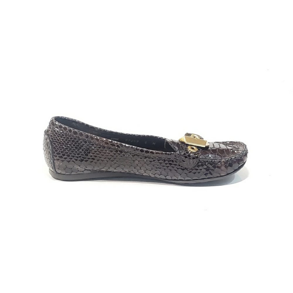 Stuart Weitzman Loafers Flats Patent Leather Snake - image 2